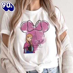 Frozen Princess Anna Watercolor Castle Shirt Disney Magic Kingdom Tee Mickey Ears Frozen Anna Shirt