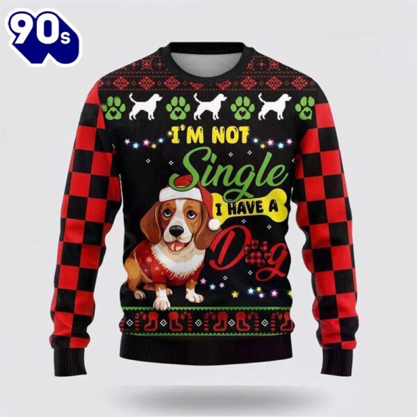 Merry Christmas  Funny Beagle Dog Ugly Christmas Sweater For Men And Women