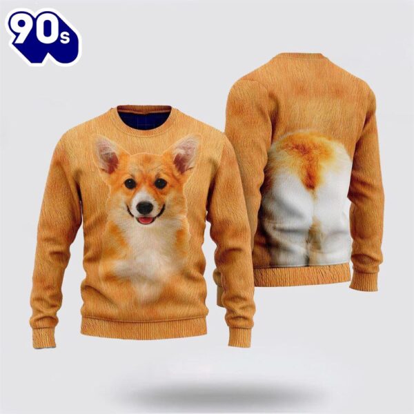 Merry Christmas  Funny Corgi Ugly Christmas Sweater For Men And Women
