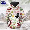 Funny Dachshund Christmas Hoodie All Over Print  , Pet Christmas 3d Shirt
