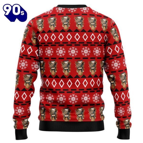 Christmas 2024  Funny Horse Christmas Ugly Christmas Sweater