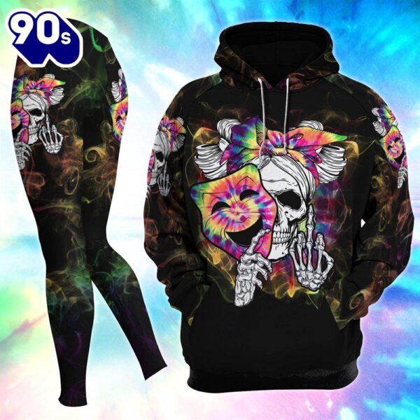 Funny Skull Two-Faced Combo Hoodie And Leggings