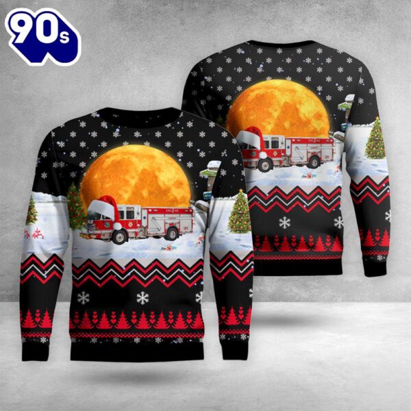 Gasport, New York, Gasport Chemical Hose Company Christmas Aop Ugly Sweater