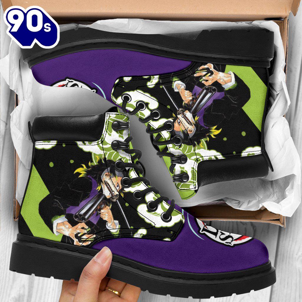 Genya Leather Boots Shoes Demon Slayer Anime Custom Genya Leather Boots Shoes Demon Slayer Anime Custom