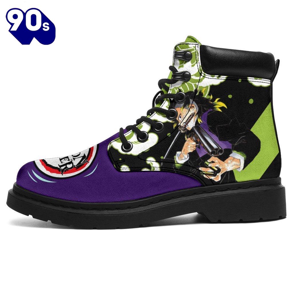 Genya Leather Boots Shoes Demon Slayer Anime Custom Genya Leather Boots Shoes Demon Slayer Anime Custom