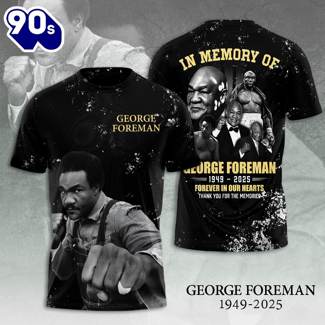 George Foreman 3D Apparel Gift For Fans Rock Music 3D Shirt George Foreman 3D Apparel Gift For Fans Rock Music 3D Shirt