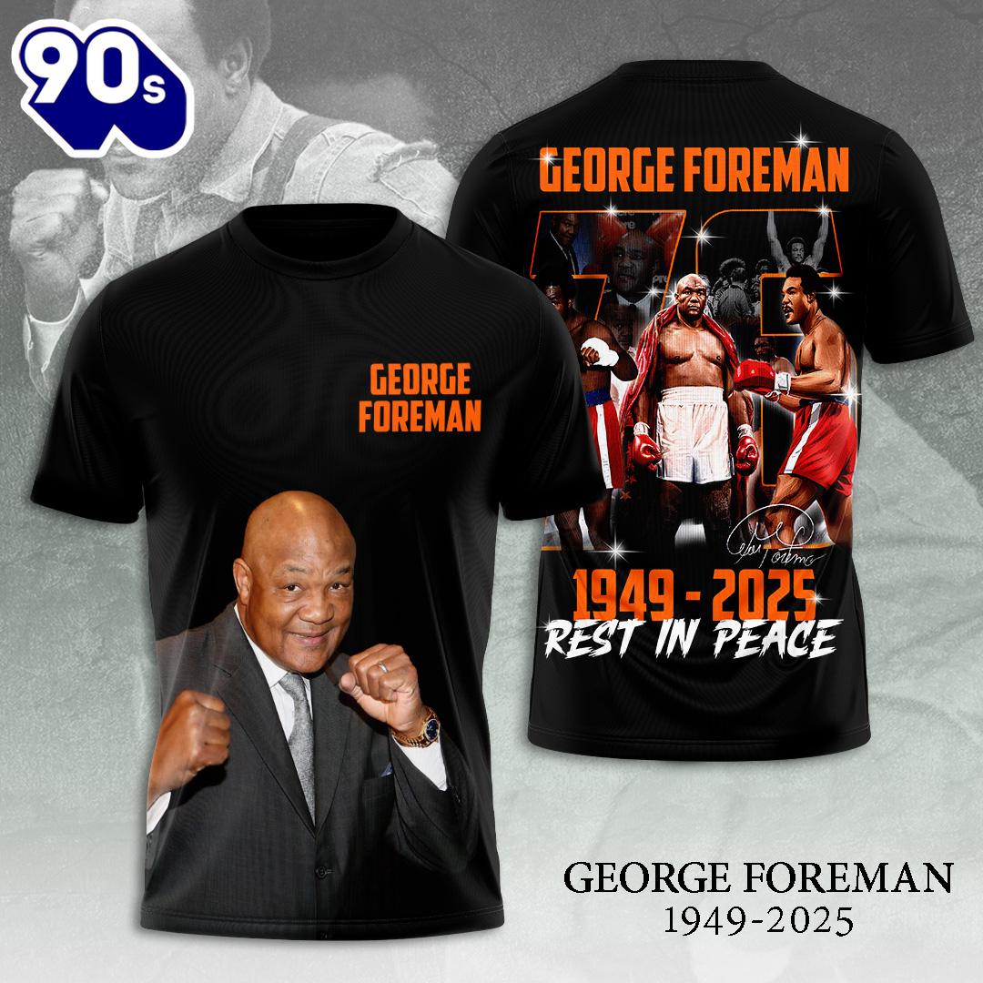 George Foreman 3D Apparel New Trend Rock Music 3D Shirt George Foreman 3D Apparel New Trend Rock Music 3D Shirt