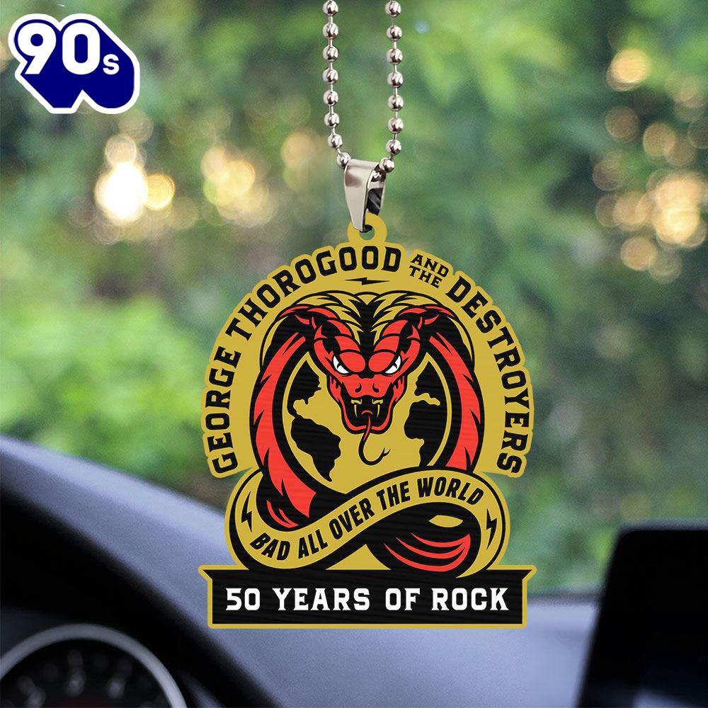 George Thorogood Custom Shape 2-sided Acrylic Car Ornament  Christmas Day George Thorogood Custom Shape 2-sided Acrylic Car Ornament  Christmas Day