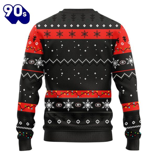 Georgia Bulldogs Hohoho Mickey Christmas Ugly Sweater  Gift Christmas