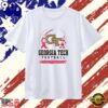 Georgia Tech Yellow Jackets Football Fight Together Breast Cancer Awareness T Shirt, Viral 2D Graphic Tee