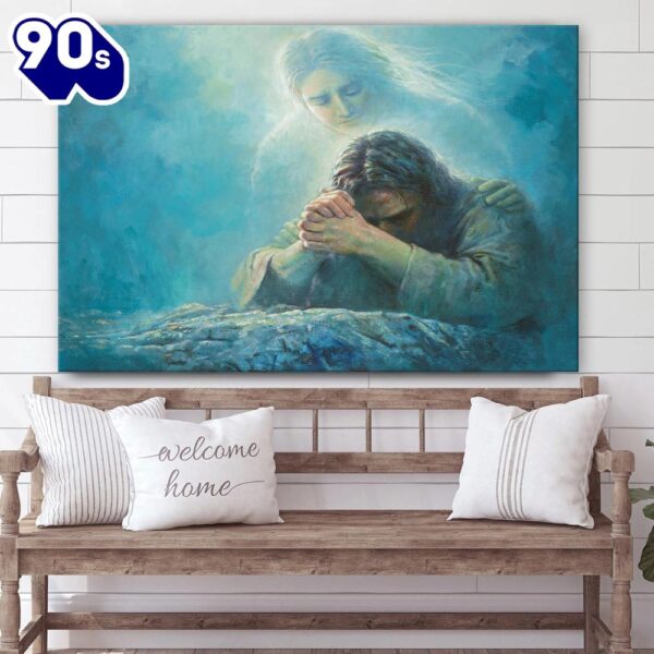 Gethsemane Prayer Canvas Wall Art – Jesus Picture – Christian Wall Decor  Gift For Christmas