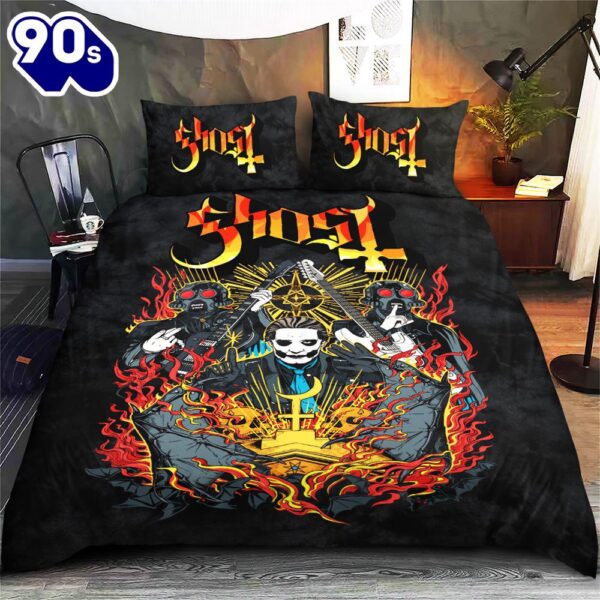 Ghost Band Merry Christmas Gift Fans Bedding Set  Decor Home