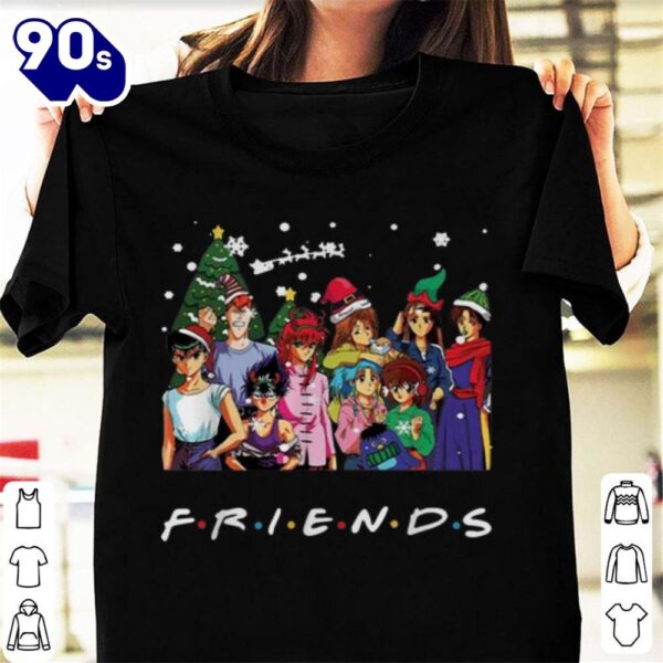 Ghost Fighter Characters Friends Merry Christmas Shirt Gift Xmas