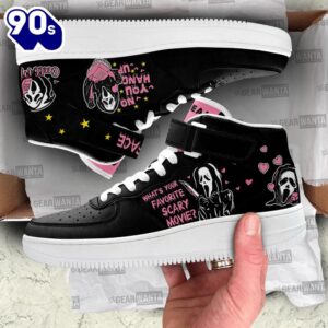 Ghostface High Top Air Force Shoes Custom Scream Horror Movie