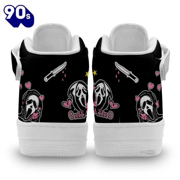 Ghostface High Top Air Force Shoes Custom Scream Horror Movie