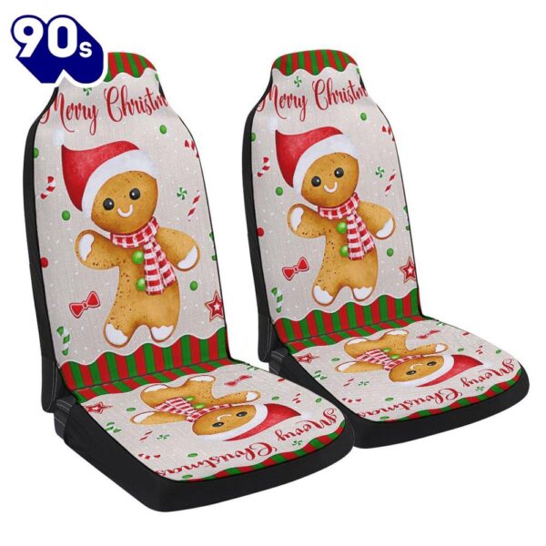 Gingerbread Man Christmas Seat Cover Cars Gift Xmas