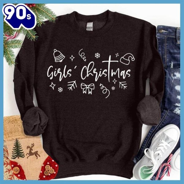 Girls’ Christmas Faith Version 2 Sweatshirt , Happy HalloThanksMas Shirt