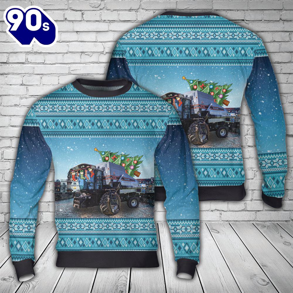 Gleaner Combine Christmas Sweater Gleaner Combine Christmas Sweater