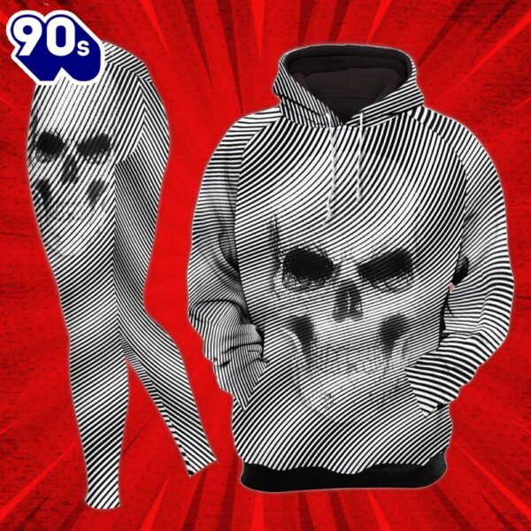 Glitch Dearth Skull Combo Hoodie And Leggings