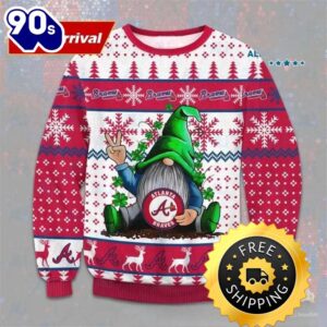 Gnome Atlanta Braves Ugly Christmas…