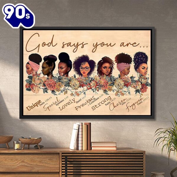 God Says You Are Jesus Canvas Art Jesus Poster Jesus Canvas Christian Gift