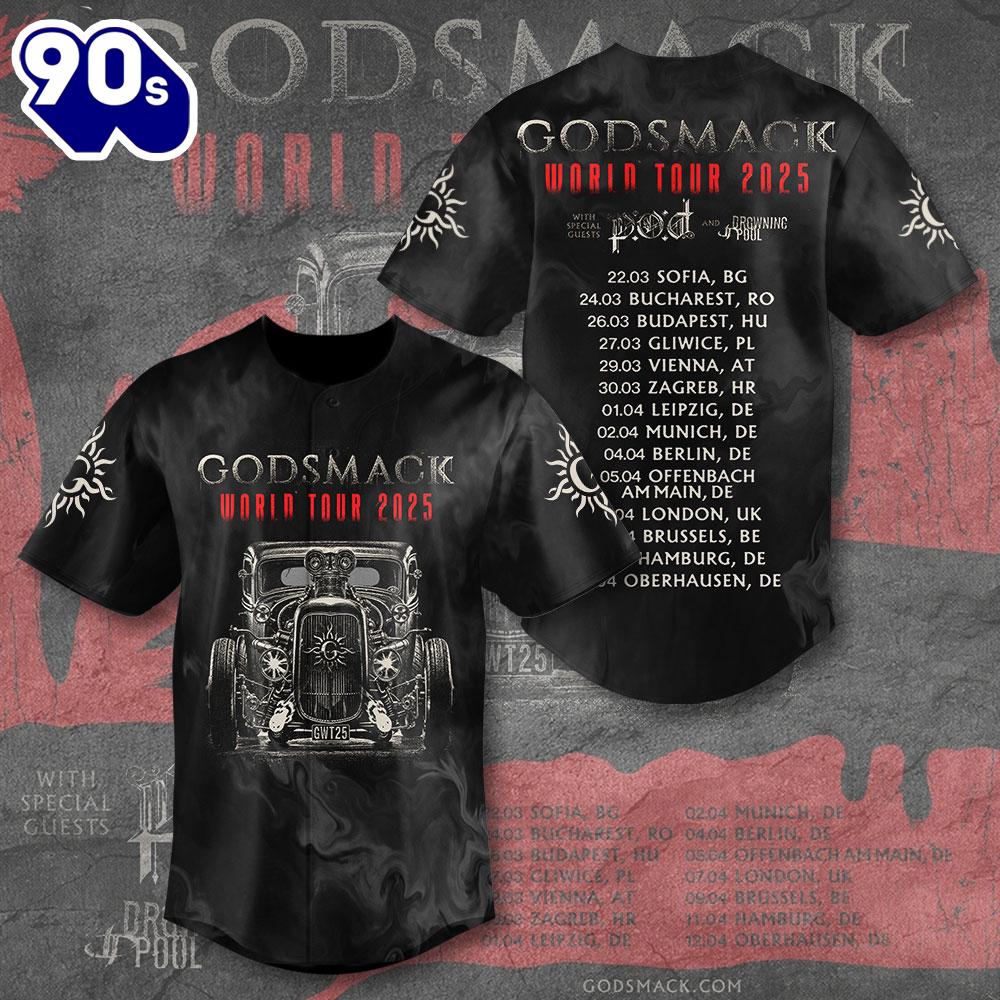 Godsmack Baseball Jersey Gift For Fans Godsmack Baseball Jersey Gift For Fans