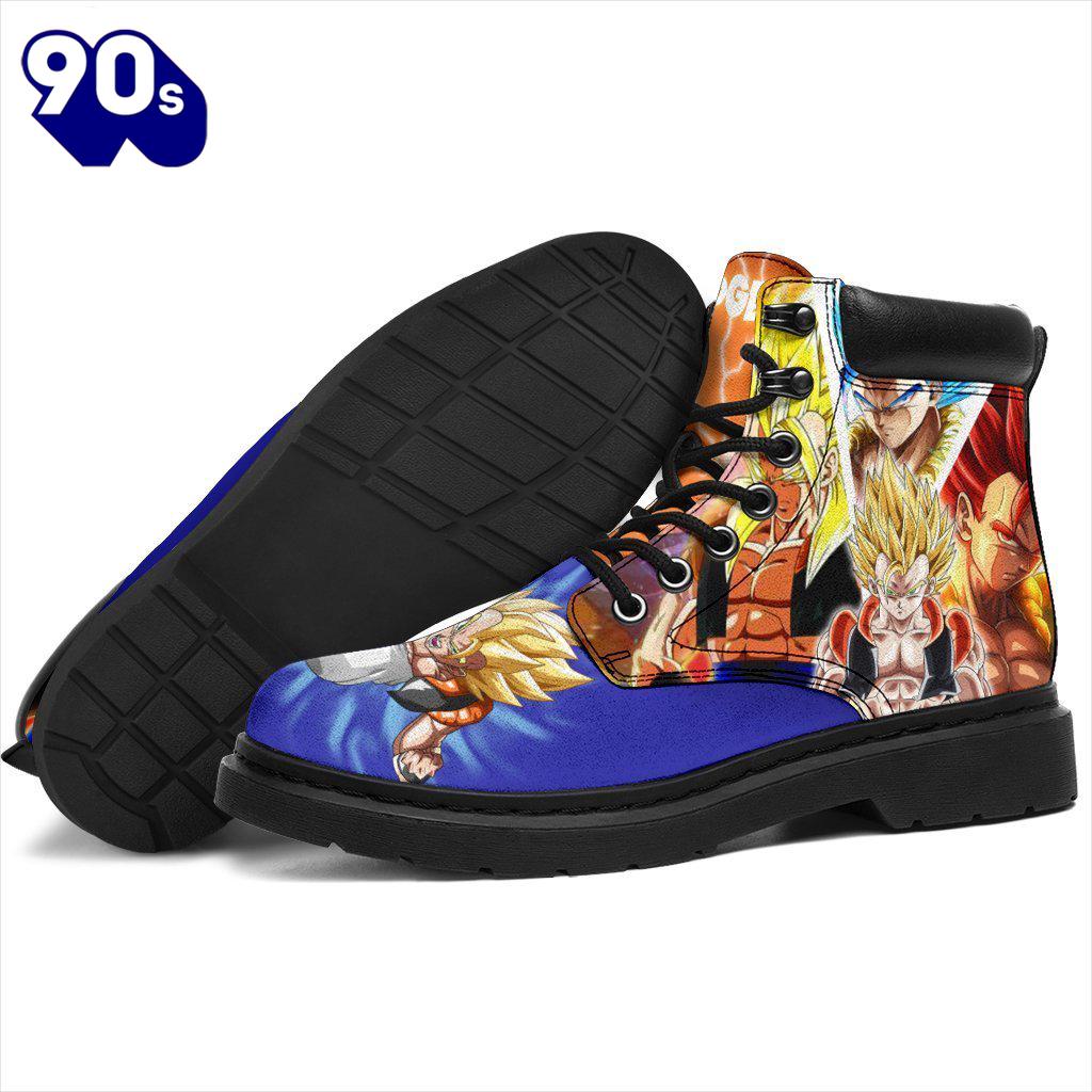 Gogeta Dragon Ball Leather Boots Shoes Anime Custom Idea Gogeta Dragon Ball Leather Boots Shoes Anime Custom Idea