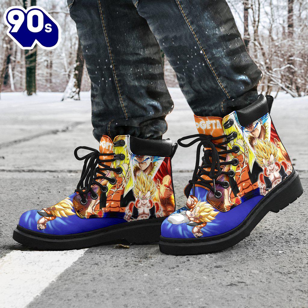 Gogeta Dragon Ball Leather Boots Shoes Anime Custom Idea Gogeta Dragon Ball Leather Boots Shoes Anime Custom Idea
