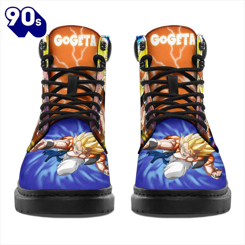 Gogeta Dragon Ball Leather Boots Shoes Anime Custom Idea Gogeta Dragon Ball Leather Boots Shoes Anime Custom Idea