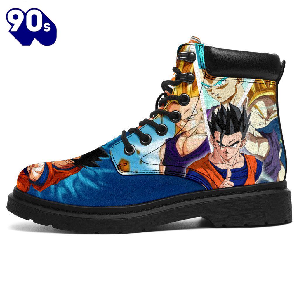 Gohan Dragon Ball Leather Boots Timbs Anime Shoes Custom Fan Gift Idea Gohan Dragon Ball Leather Boots Timbs Anime Shoes Custom Fan Gift Idea