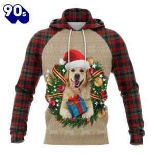 Golden Retriever Christmas Awesomechristmas Hoodie…