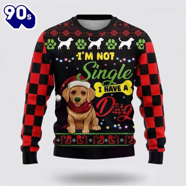 Merry Christmas  Golden Retriever Dog Ugly Christmas Sweater For Men And Women