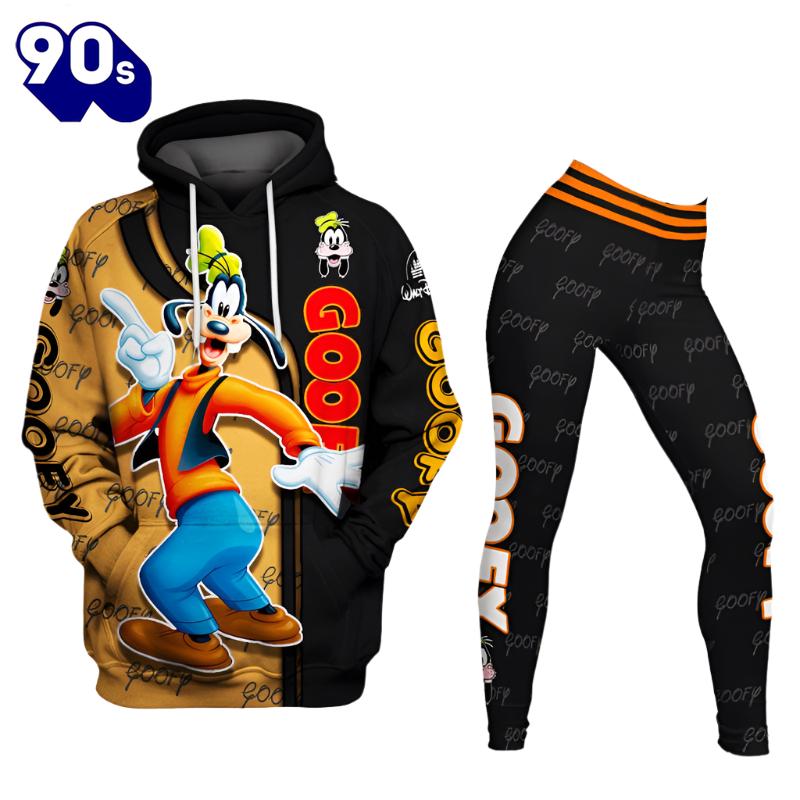 Goofy Pattern Design Hoodie and Leggings Set Goofy Pattern Design Hoodie and Leggings Set