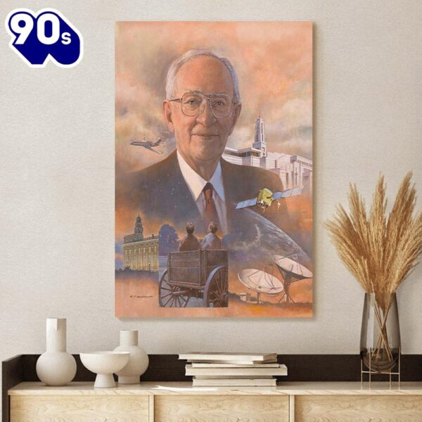 Gordon B. Hinckley Canvas Picture Jesus Canvas Wall Art