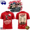 Gorillaz The North American Mountain Tour 2026 Limited Edition Red T Shirt, Viral 3D Music Tee