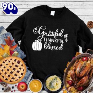 Grateful Thankful Blessed Sweatshirt Gift…