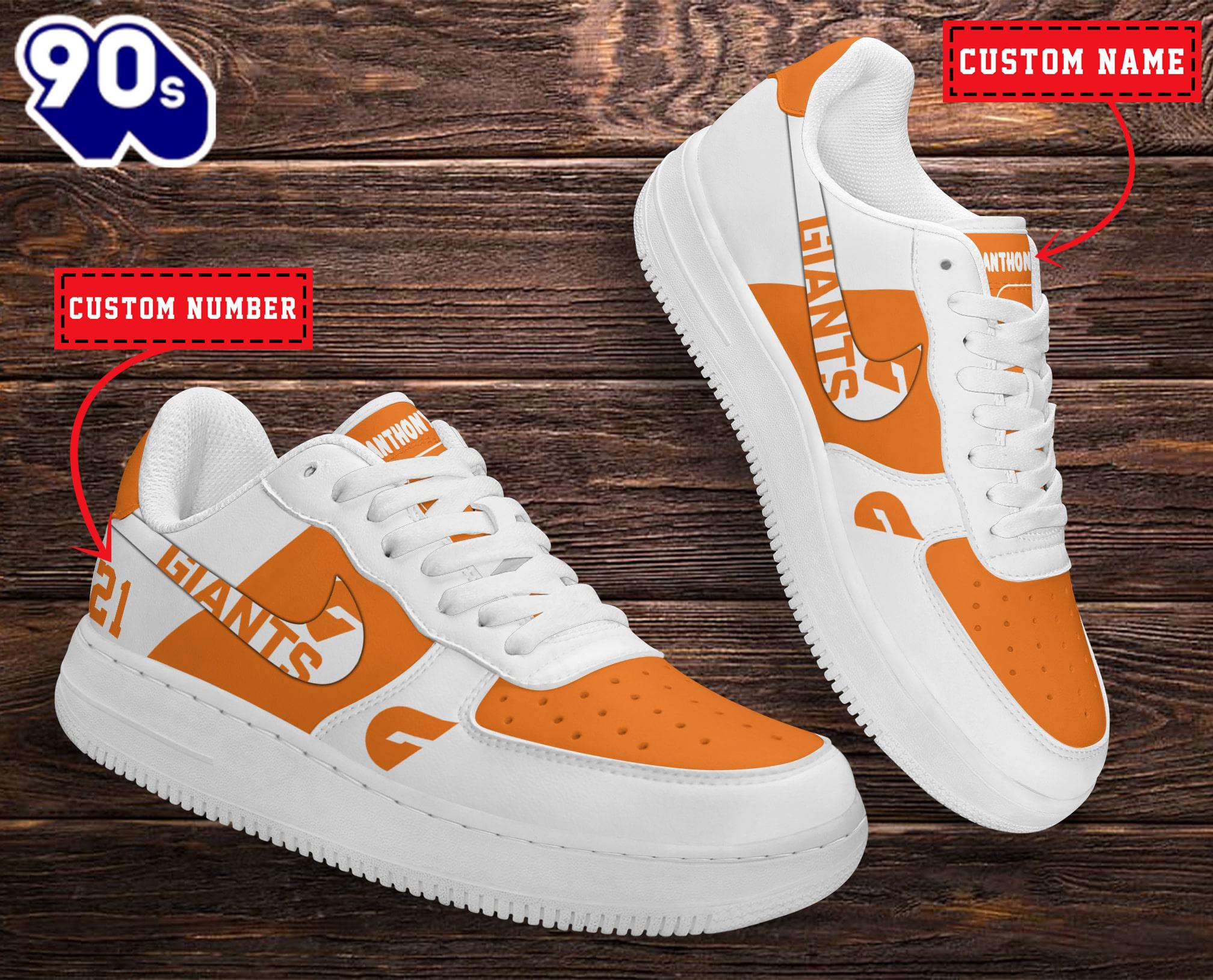 Greater Western Sydney Giants AFL Personalized Air Force 1 Shoes Greater Western Sydney Giants AFL Personalized Air Force 1 Shoes