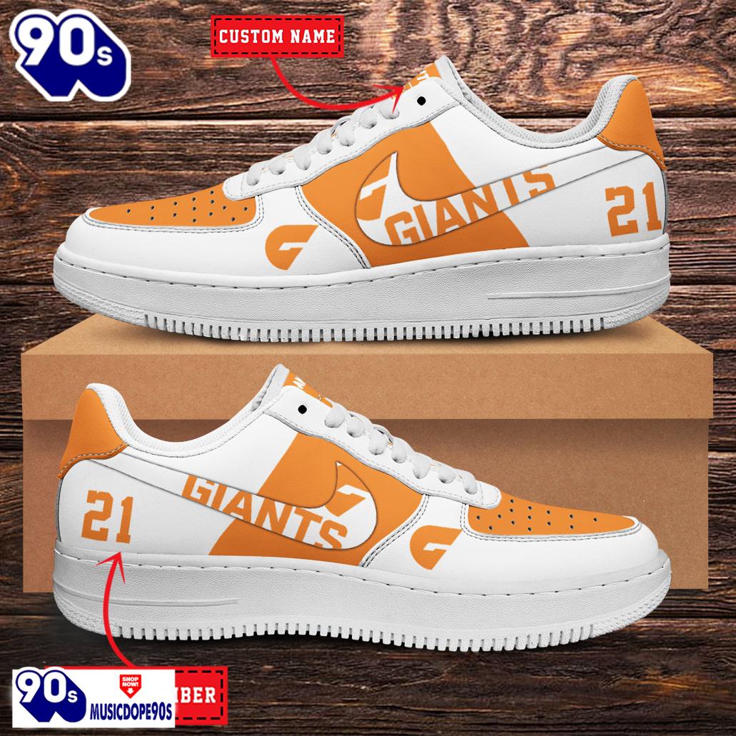 Greater Western Sydney Giants AFL Personalized Air Force 1 Shoes Greater Western Sydney Giants AFL Personalized Air Force 1 Shoes