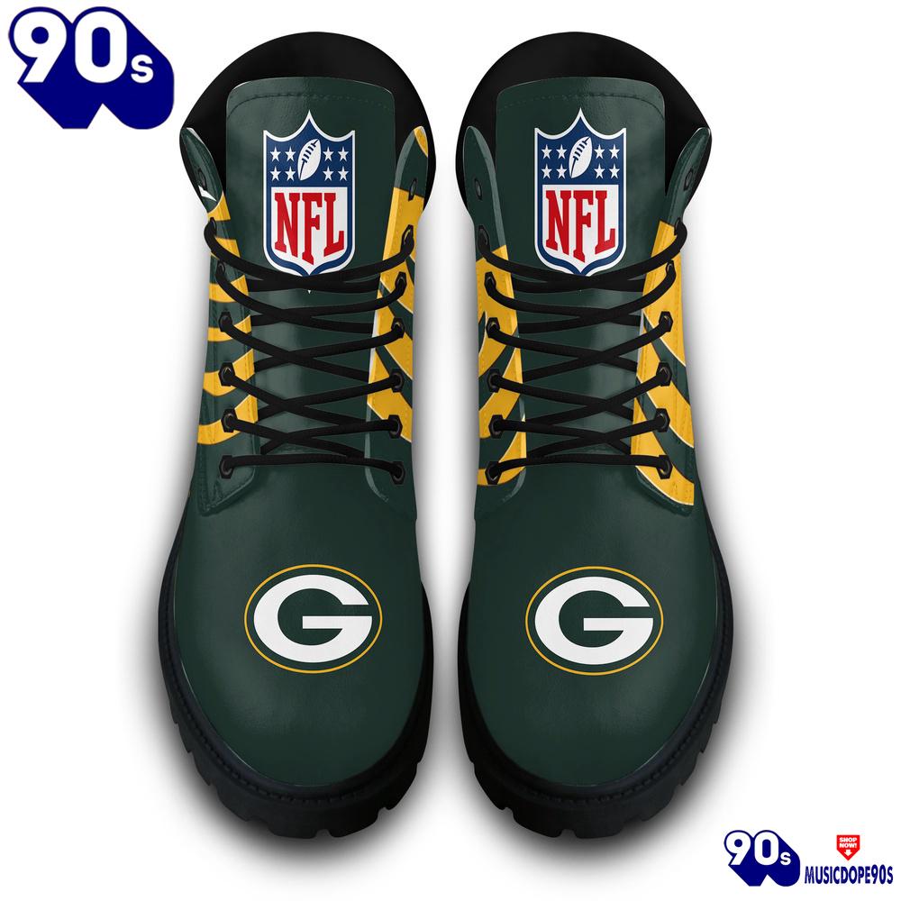 Green Bay Packers Custom Boots Shoes Idea Gift For Fan Green Bay Packers Custom Boots Shoes Idea Gift For Fan