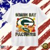 Green Bay Packers Football Autumn Fall Leaves Graphic T Shirt, Viral 2D Graphic Tee