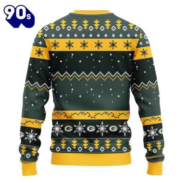 Green Bay Packers HoHoHo Mickey Christmas Ugly Sweater  Gift Christmas