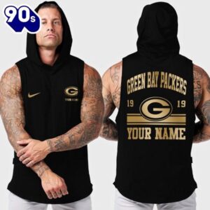 Green Bay Packers Men Workout Hooded Tank Top