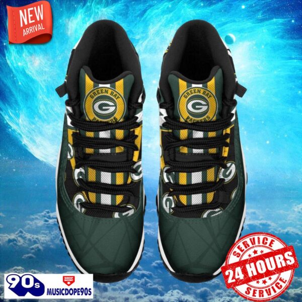 Green Bay Packers NFL Air Jordan 11 Sneakers Shoes Gift For Fans