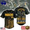 Green Bay Packers NFL Breast Cancer Hope Over Fear Baseball Jersey, Trending NFL Jersey
