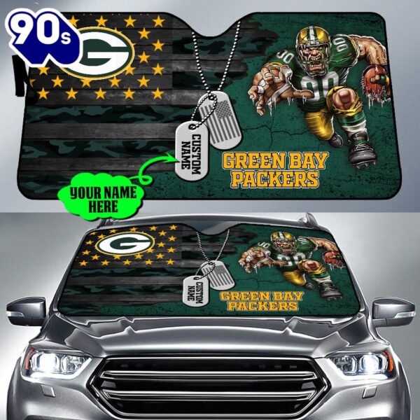 Green Bay Packers NFL Car Sun Shade For Fans