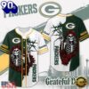 Green Bay Packers NFL Game Day Grateful Dead Baseball Jersey Shirt, Trending NFL Jersey