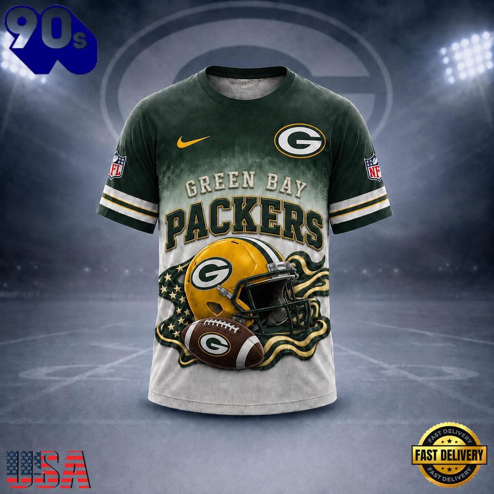 Green Bay Packers NFL New 2026 Version All Over Print T Shirt Green Bay Packers NFL New 2026 Version All Over Print T Shirt