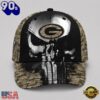 Green Bay Packers NFL Halloween Military Skull Camo Classic Cap, Football Classic Cap