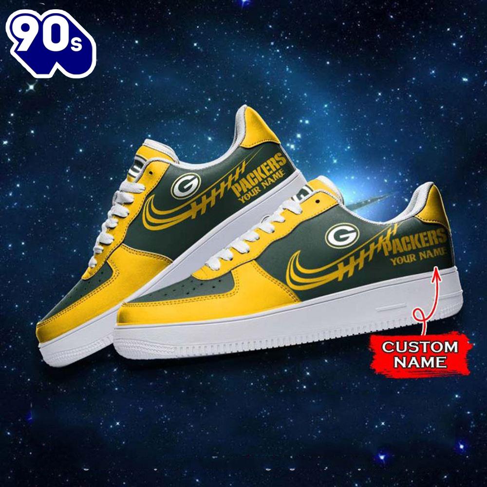 Green Bay Packers NFL Personalized Air Force Sneaker Green Bay Packers NFL Personalized Air Force Sneaker