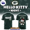 Green Bay Packers x Hello Kitty Night 2025 Green 3D T-Shirt